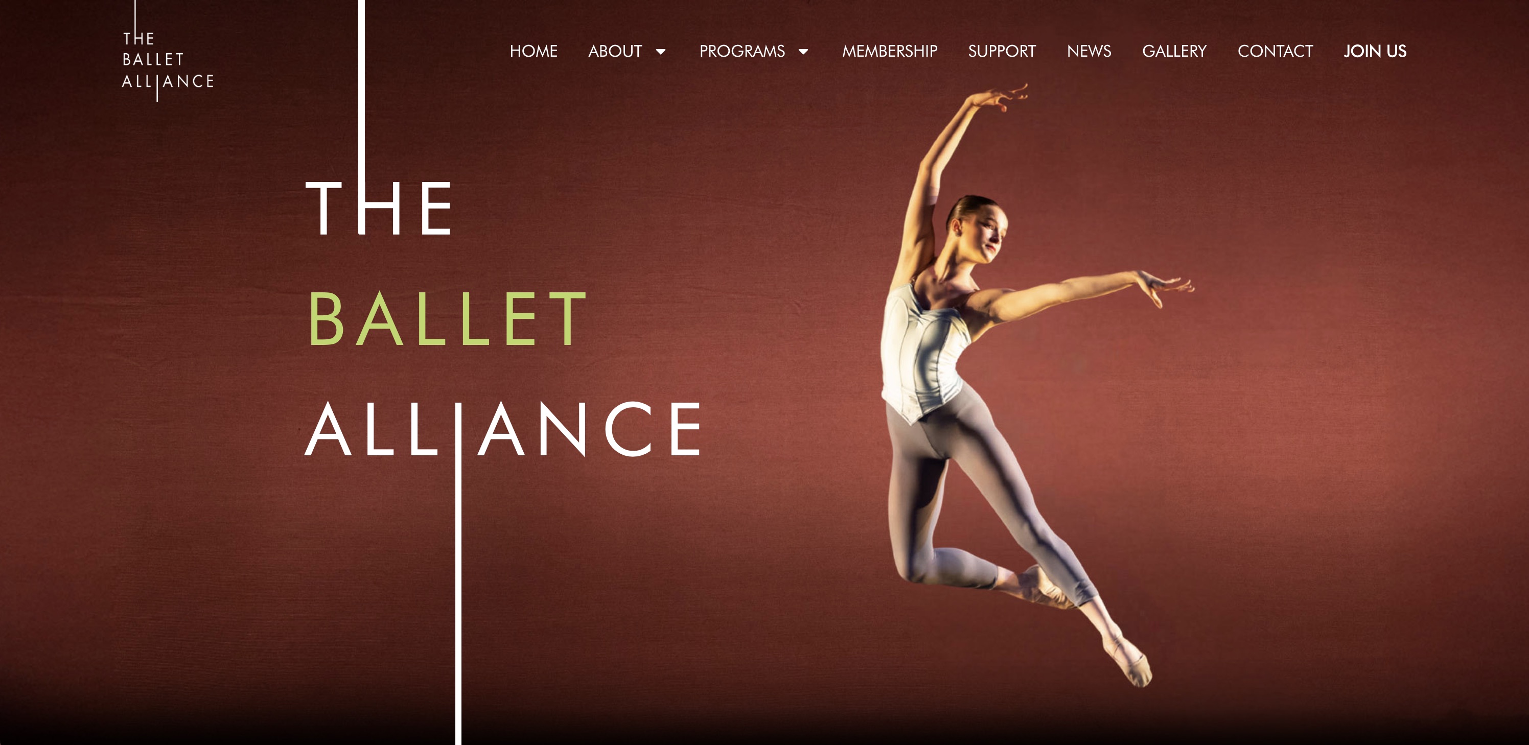 The Ballet Alliance website (opens in a new tab)